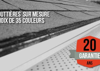 Installation de gouttière sans joint sur mesure à Blainville / Entrepreneur Gouttière Rive-Nord